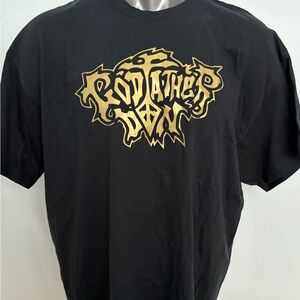 GODFATHER DON HIP HOP BLACK & GOLD XXL SHORT SLEEVE T-SHIRT HYDRA ENT NEW